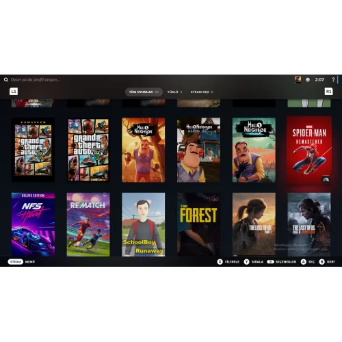  Steam Random hesap 10 tane hesabın içinde 2 sinde gta 5 ve bol oyun vardır